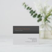 グレイストライプクラシカルプエレガントラプロフェッショナル 名刺 (スタンド正面)