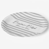 グレイストライプズボンジュールベ ペーパープレート (アングル)