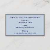 グレイストライプズ商業機船長パイロット 名刺 (裏面)