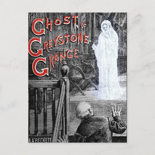グレイストーンマンシ不気味ョンのハロウィーン幽霊 ポストカード (正面)