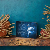 グレイスバイブル聖句ミュートスワンイーゼルプラーク フォトプラーク (側面)