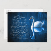 グレイスバイブル聖句ミュートスワンポストカード ポストカード (正面/裏面)