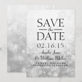 グレイスパークル スノーフレークのSave The Date セーブザデート (正面/裏面)