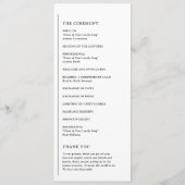 グレイスブラックとホワイトモダン結婚ズ プログラム (裏面)