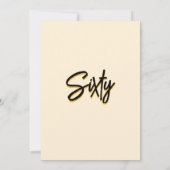 グレイスメンズ大人のディナーエレガント60歳の誕生日 招待状 (裏面)