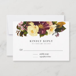 グレイスヴィンテージウェディングRSVPカード 出欠カード