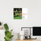 グレイス詩編103:8春フローラポスター ポスター (ホームオフィス)