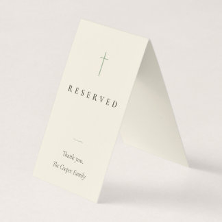 グレイス・セージ 宗教用 予約席カード 名刺