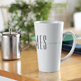グレイス、モノグラム、スクリプト私は生存者17oz カフェラテマグ