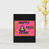 グレイズの新年の願い 小さなグリーティングカード カード (黄色い花)