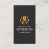 グレイタキシード金ゴールドシェフボーオニエール 名刺 (裏面)