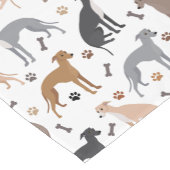 グレイタリアンイハウンドドッグの骨と前足のショートテーブルR ショートテーブルランナー (コーナー)