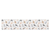 グレイタリアンイハウンドドッグの骨と前足のショートテーブルR ショートテーブルランナー (横)