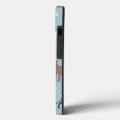 グレイタリアンイハウンドドッグの骨と手の形の名前モノグラム Case-Mate iPhoneケース (裏面 / 左)