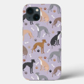 グレイタリアンイハウンド犬の骨と前足 Case-Mate iPhoneケース (裏面)