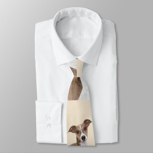 グレイタリアンイハウ絵画ンド's -かわいいオリジナルの犬のアート ネクタイ (タイ)