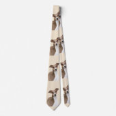 グレイタリアンイハウ絵画ンド's -かわいいオリジナルの犬のアート ネクタイ (正面)