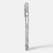 グレイダイアゴナルマーブルストーンモノグラムイニシャル Case-Mate iPhoneケース (裏面 / 左)