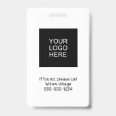 グレイテンポラリービジターパス病院気にホーム バッジ (裏面)