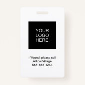 グレイテンポラリービジターパス病院気にホーム バッジ (裏面)