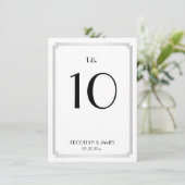 グレイトギャツビー アートデコ シルバー テーブルナンバー (スタンド正面)