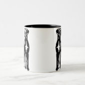 グレイトデーンの仲間たち ツートーンマグカップ (中央)