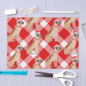 グレイト赤と白デーンクリスマス 薄葉紙 (クラフト)