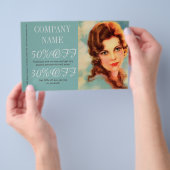 グレイト・ギャツビー・ガール ビューティーサロン メイク ヘアスタイリスト チラシ (ハンドル)