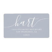 グレイドーンモダンスクリプトファミリー差出人住所 ラベル (正面)