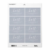 グレイドーンモダンスクリプトファミリー差出人住所 ラベル (フルシート)