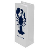 グレイネイビーロブスターすべての行事抱き枕 ワインギフトバッグ (正面アングル)