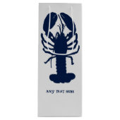 グレイネイビーロブスターすべての行事抱き枕 ワインギフトバッグ (正面)