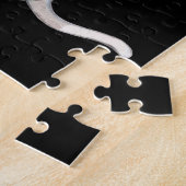 グレイハイタリアンウンドパズル&パーソナライズされた名前。 ジグソーパズル (側面)