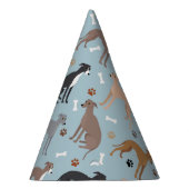 グレイハイタリアンウンド・ドッグ・ボーンズ・アンド・ポーズ・パーティー・ハット パーティーハット (右)