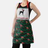 グレイハウイタリアンンドクリスマスイギー  エプロン (インサイチュ)