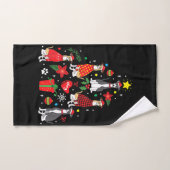 グレイハウイタリアンンドクリスマス装飾木の犬のお母さん ハンドタオル (ハンドタオル)