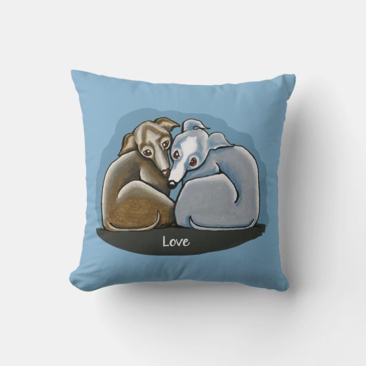 グレイハウイタリアンンドハドル クッション (正面)