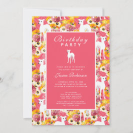 グレイハウイタリアンンドフローラドッグラバー誕生日 招待状