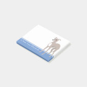 グレイハウイタリアンンド名前をカスタムする ポストイット (アングル)