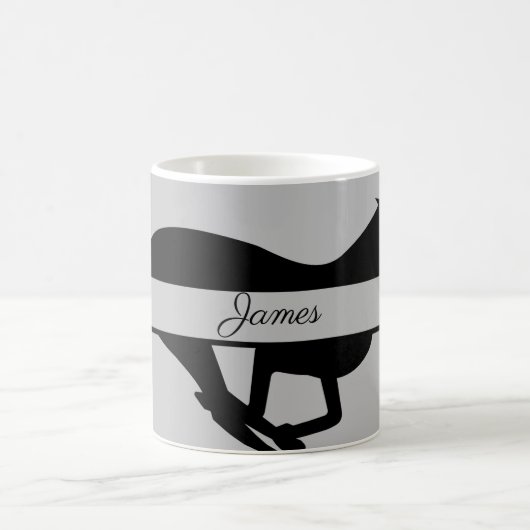 グレイハウパーソナライズされたンドドッグコーヒーマグ コーヒーマグカップ (中央)