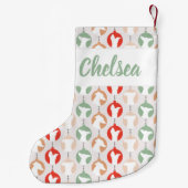 グレイハウンかわいらしドオーナメントクリスマス スモールクリスマスストッキング (裏面)