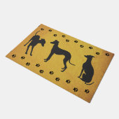 グレイハウンイタリアンズ3 ドアマット (アングル)