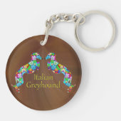 グレイハウンイタリアンズ キーホルダー (裏面)