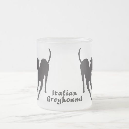 グレイハウンイタリアンズ フロストグラスマグカップ (中央)