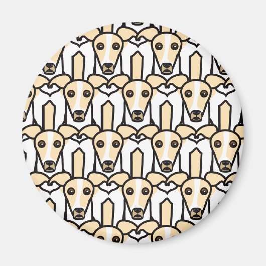 グレイハウンイタリアンズ マグネット (正面)