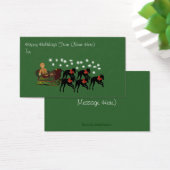 グレイハウンスリークリスマスホリデーギフトカードラベル (デスク)