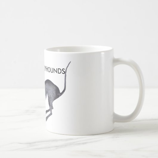 グレイハウンズが大好き コーヒーマグカップ (右)