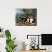 グレイハウンズとマスティフby Sawrey Gilpin ポスター (ホームオフィス)