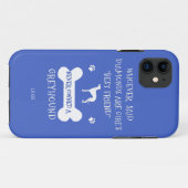 グレイハウンズは女の子の最高の友達だ Case-Mate iPhoneケース (裏面(横))