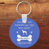 グレイハウンズは女の最高の子の友人 キーホルダー (正面)